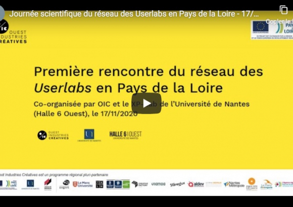 1ère rencontre du réseau des Userlabs des Pays de la Loire 17/11/2020 - restitution